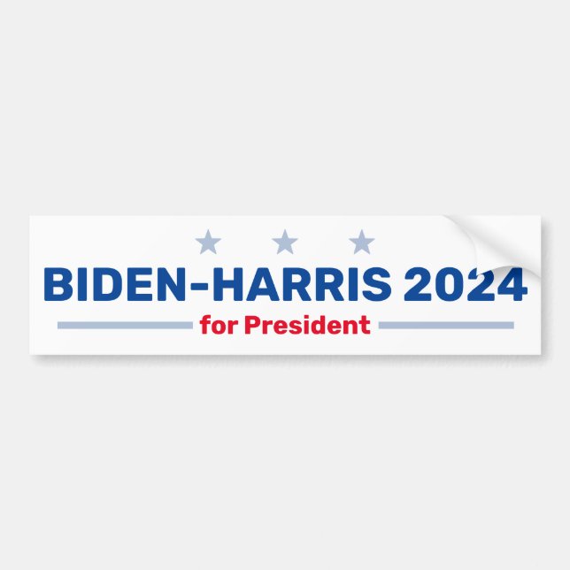 Para Carro Biden-Harris 2024 adesivo para-choques (Frente)