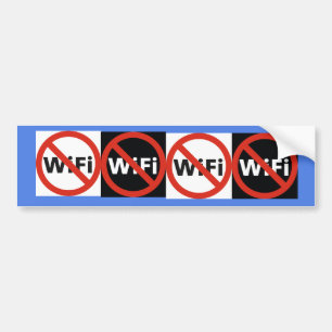 Para Carro Bloquear adesivo do para-choques Wi-Fi