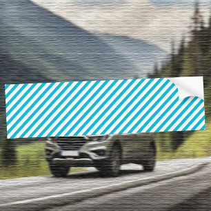 Para Carro Cor da Tendência - Vívido Adesivo com faixas ciano