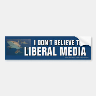Para Carro Eu não acredito no adesivo da mídia liberal