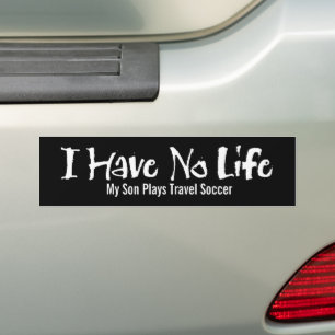 Para Carro Eu não tenho vida (futebol) adesivo para-choques