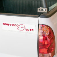 Fantasma Bonita Não Boo, Vote! Adesivo de Para-cho