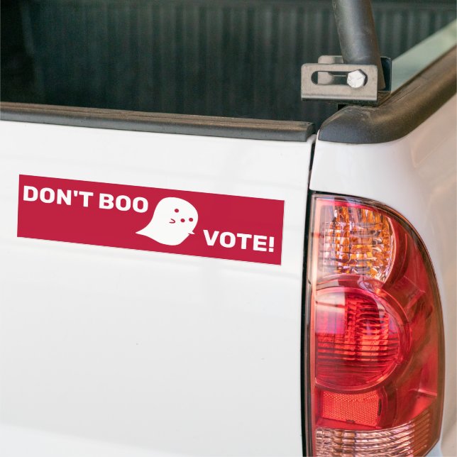 Para Carro Fantasma Bonita Não Boo, Vote! Adesivo de Para-cho (No caminhão)