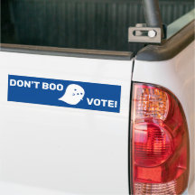 Fantasma Bonita Não Boo, Vote! Adesivo de Para-cho
