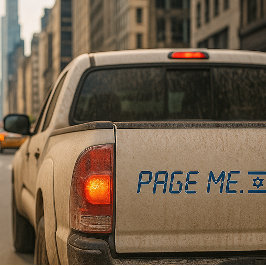 Para Carro Fique com o adesivo para-choques de Israel