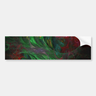 Para Carro Gênesis Abstrato de arte verde adesivo