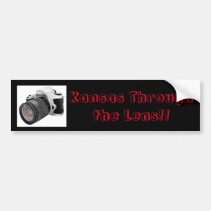 Para Carro Kansas Através do Adesivo de Bumper Lens