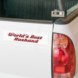 Para Carro Marido com adesivo para-choques de texto burguês