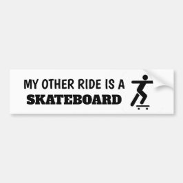 Para Carro Minha outra pista é um adesivo de skate