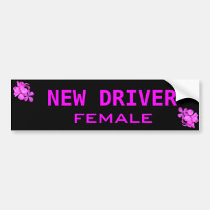 Para Carro novo adesivo de condutor feminino