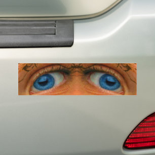 Para Carro Olhos de um adesivo para-choques de Alienígena