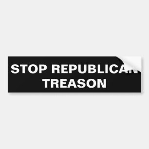 Para Carro PÁRA O adesivo REPUBLICANO TREASON