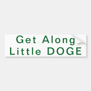 Para Carro Passe com o pequeno adesivo do para-choques DOGE