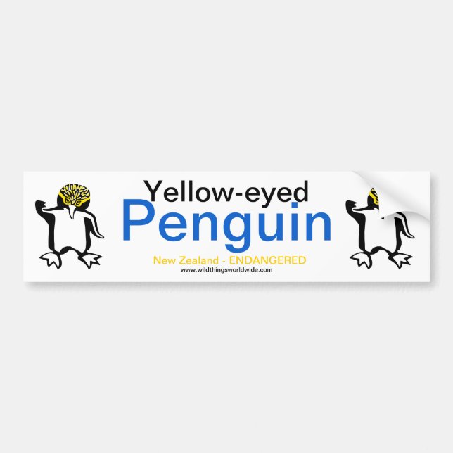 Para Carro Pinguim - adesivo para-choques (Frente)