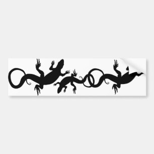 Para Carro Presentes de Arte Lizard Bumper Adesivo Arte Rever
