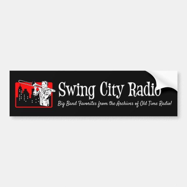 Para Carro Rádio Swing City - Adesivo (Frente)
