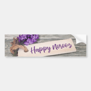 Para Carro Rustic Happy Noroz Hyacinth - Adesivo