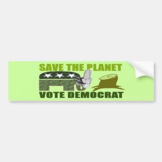 Para Carro Salve o Planeta Vote Democrata Obama Adesivo de Pa
