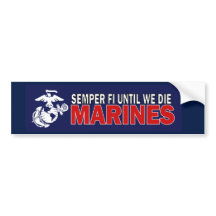 Semper Fi até que morra o adesivo do jumper USMC