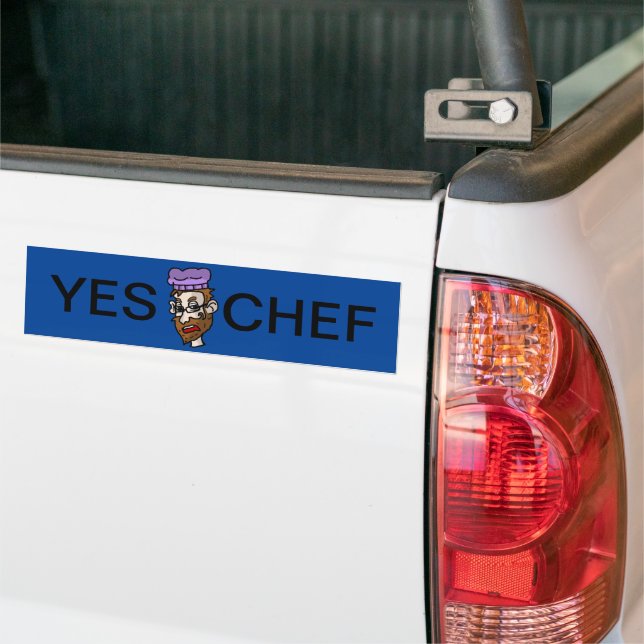 Para Carro Sim Adesivo de chef para-choques (No caminhão)