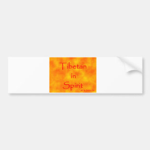 Para Carro Tibetano no adesivo para-choques espirituosos