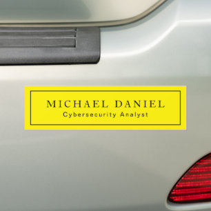 Para Carro Título de Trabalho Personalizado & Nome Adesivo pa