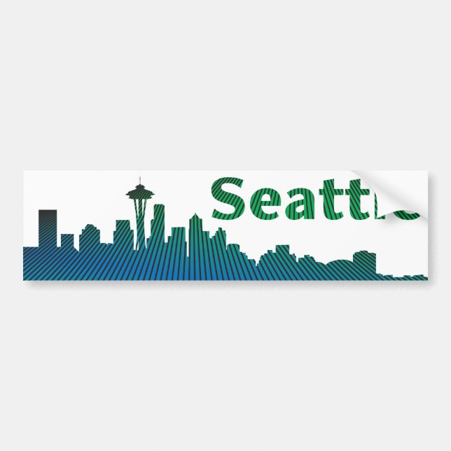 Para Carro Um adesivo para-choques de Seattle (Frente)