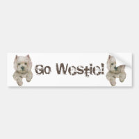 Vá com o adesivo do para-choques do Westie