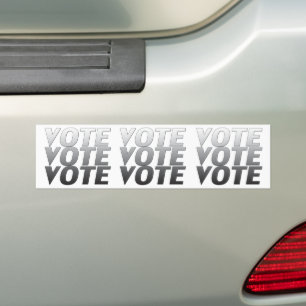 Para Carro votação - cinza / branco - Adesivo