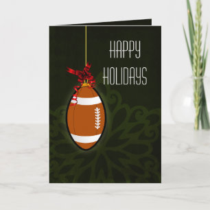 para cartões de Natal do jogador de futebol