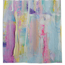 Abstrato Paleta de Chá de Pintura de Faca Cortina