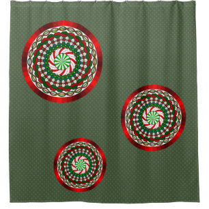 Para Chuveiro As cores da cortina de chá do Natal