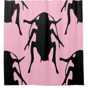 Para Chuveiro baratas cor-de-rosa cortina de chá