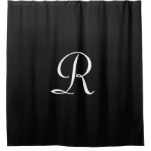 Chá de falso preto - cortina - branco - Monograma