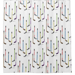 Para Chuveiro Cortina de chá colorida das varas de hóquei