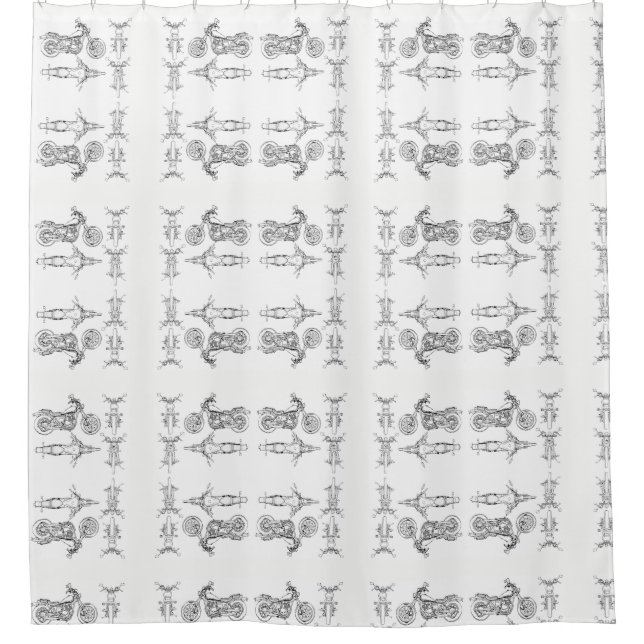 Para Chuveiro Cortina de chá da motocicleta (Frente)