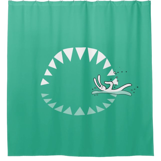 Para Chuveiro Cortina de chá de BixTheRabbit (Frente)