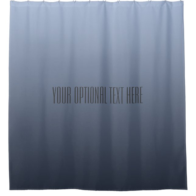 Para Chuveiro Cortina de chá de texto personalizado com gradient (Frente)