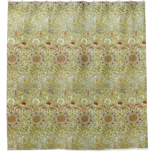 Para Chuveiro Cortina de chá de William Morris Corncockle (Frente)