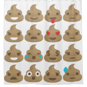 Para Chuveiro cortina de chá do banheiro dos emojis do