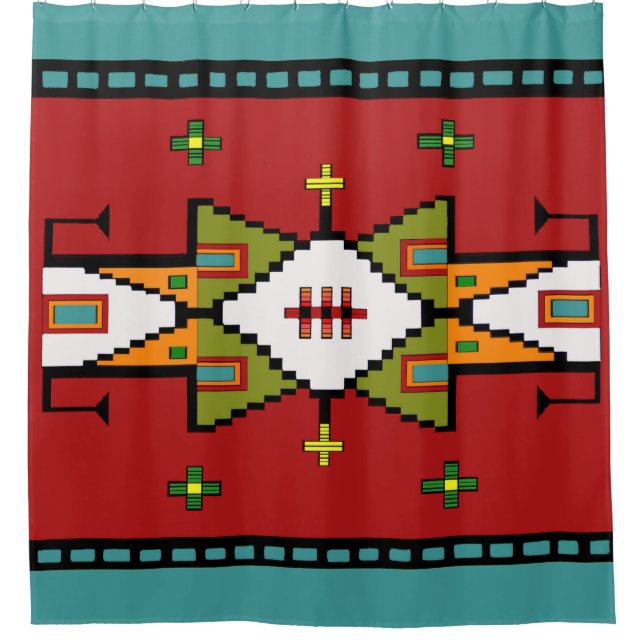 Para Chuveiro Cortina de chá do espírito de Lakota (Frente)