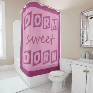 Para Chuveiro Cortina de chá "Dorm Sweet Dorm"
