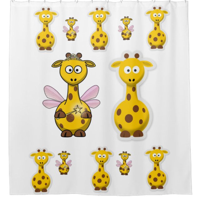 Para Chuveiro Cortina de Chá Giraffe (Frente)
