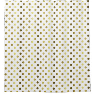 Para Chuveiro Cortina de chá goldtone das bolinhas