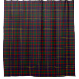 Para Chuveiro Cortina de chá irlandesa do Tartan da cortiça do
