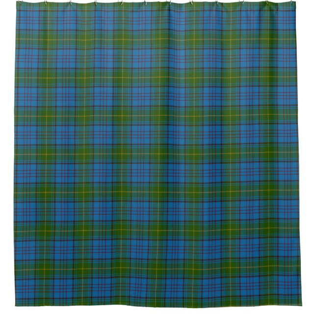 Para Chuveiro Cortina de chá irlandesa do Tartan de Donegal do (Frente)