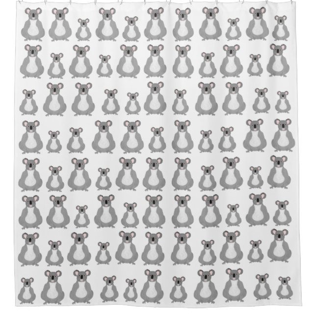 Para Chuveiro Cortina de Chá Koalas (Frente)