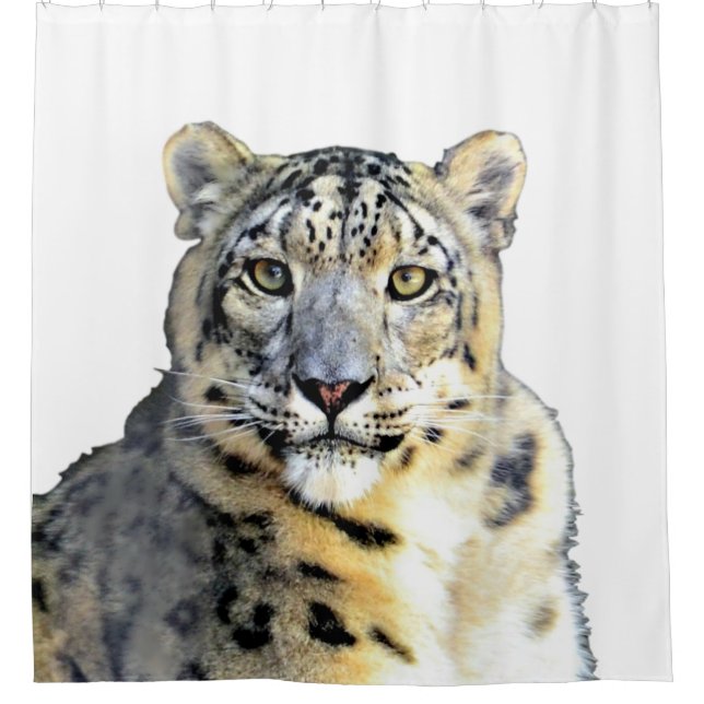 Para Chuveiro Cortina de Chá-Leopardo-da-Neve (Frente)