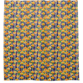 Para Chuveiro Cortina de Chá Marigolds e Moonbeams