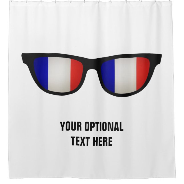 Para Chuveiro Cortina de chá personalizada de Formas Franceses (Frente)